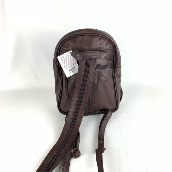Canyon Outback Leather Brown Backpack - Picture 5 of 8